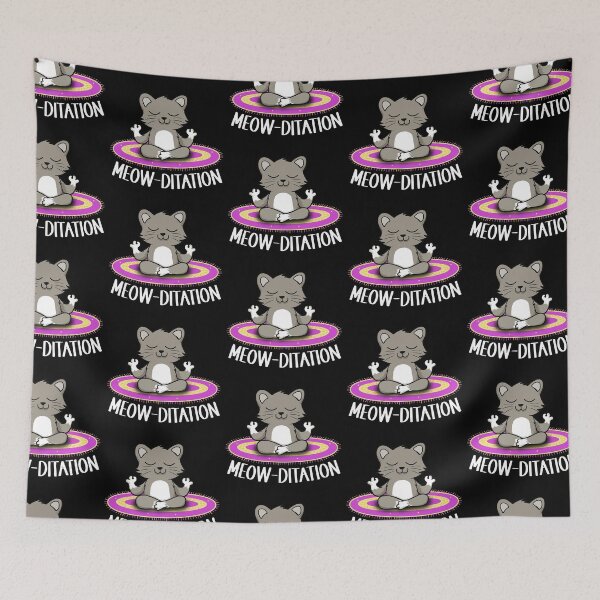 Item preview, Meow-ditation designed and sold by FASHIONGALLERIA.