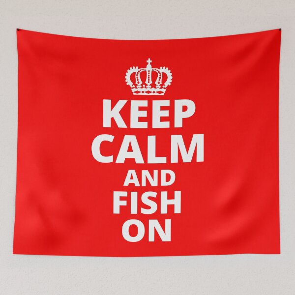 Item preview, Keep Calm and Fish On designed and sold by LiToDesignCo.