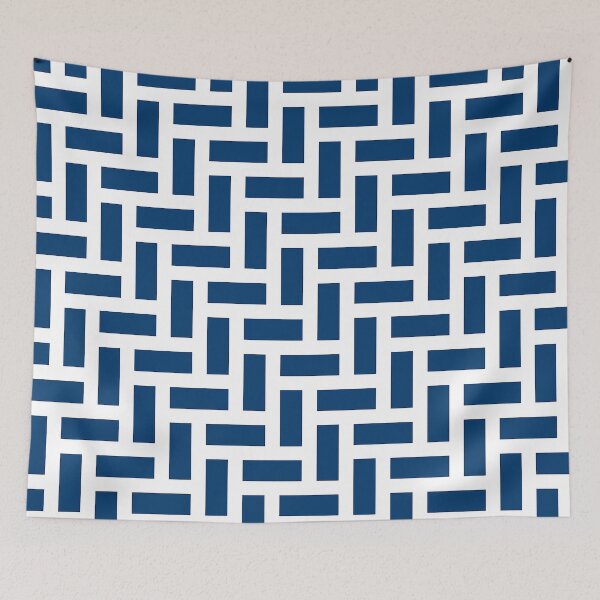 Item preview, Navy Blue Herringbone Pattern ,herringbone brick pattern,diagonal herringbone, designed and sold by Tamas Das.