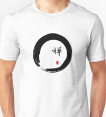"Zen" calligraphy & Enso circle of enlightenment Unisex T-Shirt