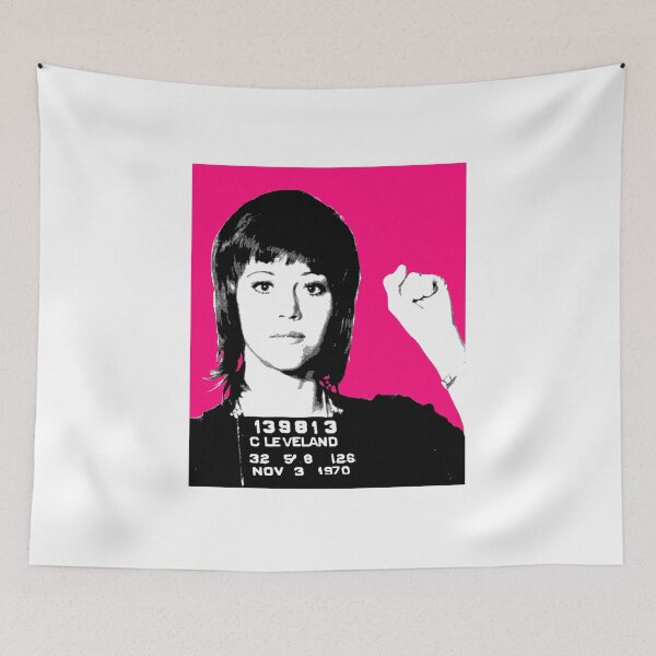 Item preview, Jane Fonda Mug Shot - Pink designed and sold by Gary Hogben.
