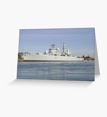 Royal Navy British Warship Greeting Card