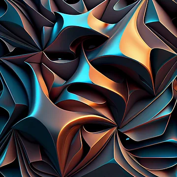 Vorschaubild zum Design Cool Calming Futuristic Contemporary Pattern Digital Painting von CodeAndColors