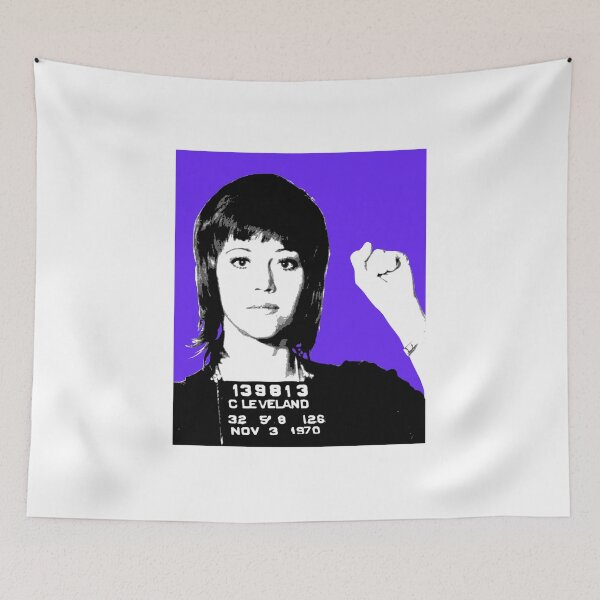Item preview, Jane Fonda Mug Shot - Purple designed and sold by Gary Hogben.