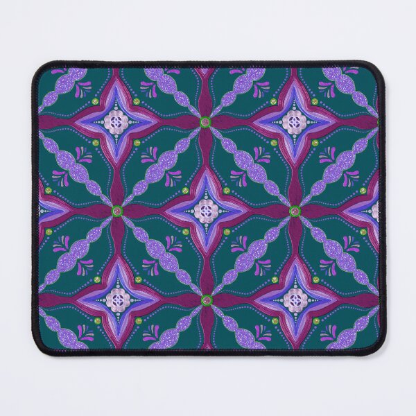 Item preview, Metallic Sparkly Emboss Pattern Teal Purples designed and sold by Jane Izzy Designs.