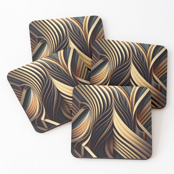 Item preview, Beautiful Line Pattern Digital Painting designed and sold by CodeAndColors.