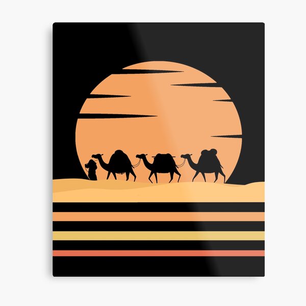 Item preview, Desert and Camels Vintage design For Camel Lover Cute Camel Retro Vintage Gift Idea designed and sold by Thecitiesstore.