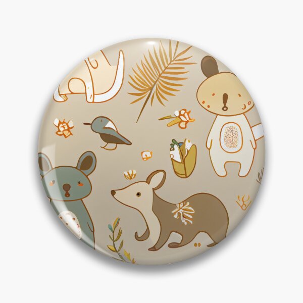 Artikelvorschau, Cute Relaxed Cartoon Australian Pattern Digital Painting entworfen und verkauft von CodeAndColors.