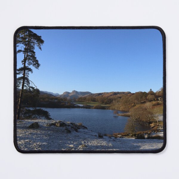 Item preview, Loughrigg Tarn and Langdale Pikes with frost. designed and sold by prestongeorge.