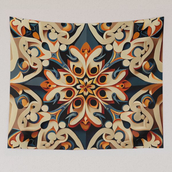 Item preview, Irregular Traditional Pattern Digital Painting designed and sold by CodeAndColors.