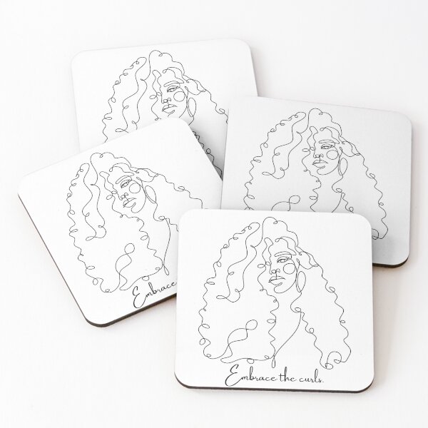 Item preview, Embrace The Curls - line drawing designed and sold by marisascurls.