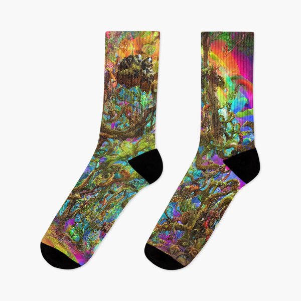 Item preview, Psychadelic Magical Forest Colourful TripArt  designed and sold by CoyoteStudio.