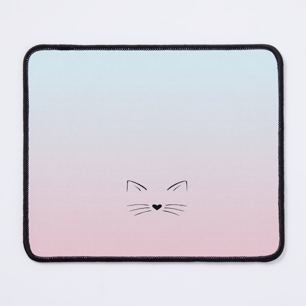 Item preview, cat with pink and blue colors designed and sold by Uffcagla.