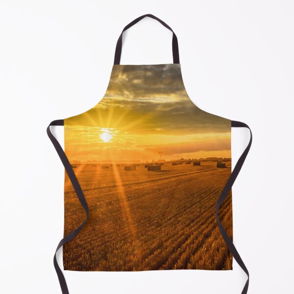 Item preview, The setting sun over the stubble. Harvest designed and sold by HausmannArt.