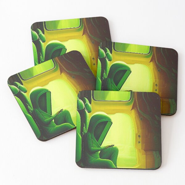Item preview, Vintage style retro futurism cool alien art designed and sold by Neo-Expression.