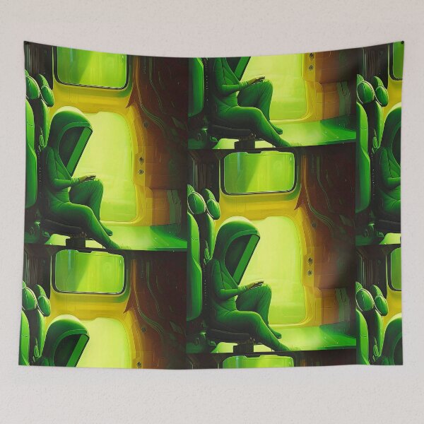 Item preview, Vintage style retro futurism cool alien art designed and sold by Neo-Expression.