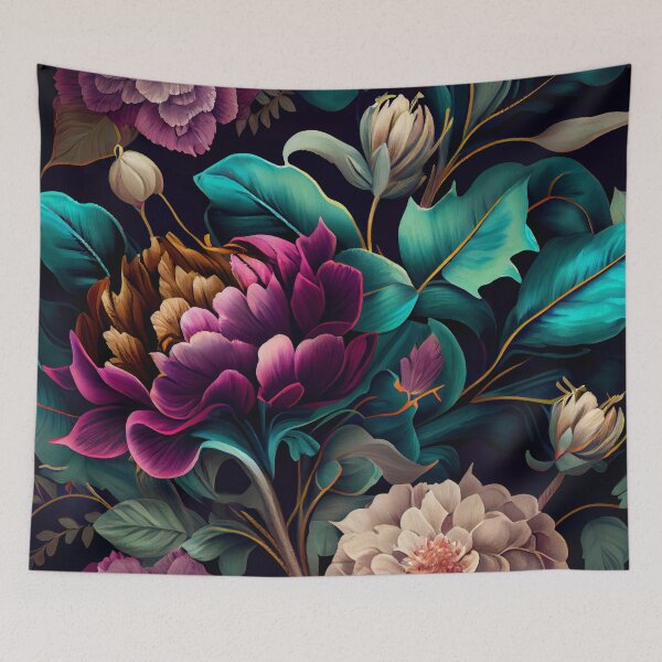 Item preview, Grand Floral Pattern Digital Painting designed and sold by CodeAndColors.