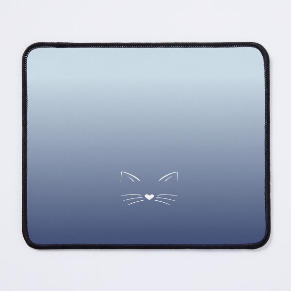 Item preview, white cat with blue color designed and sold by Uffcagla.