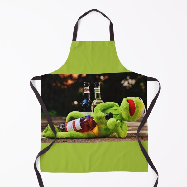 Item preview, kermit the frog drinking on ground designed and sold by Vkhandekar.
