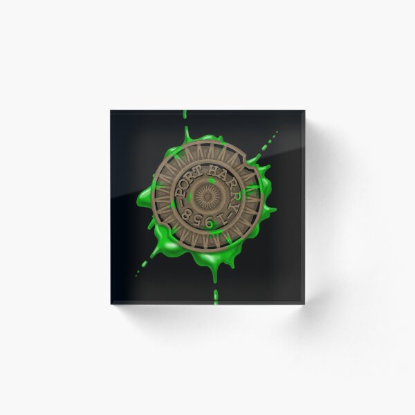 Snot That Ate Port Harry - Manhole Cover Acrylic Block