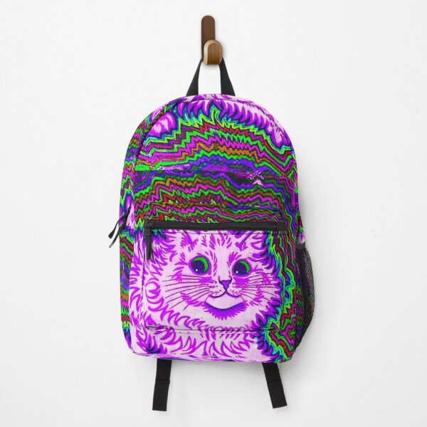 Item preview, Trippy Psychedelic Purple Cat by Louis Wain designed and sold by AbstractAcid.