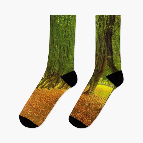 Item preview, Tree avenue, falling leaves designed and sold by HausmannArt.