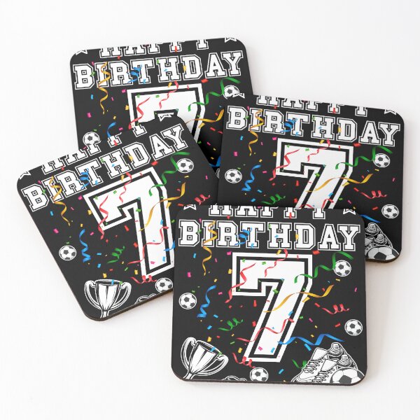 Item preview, Soccer Birthday 7 Years Soccer jersey Soccer ball designed and sold by Shirt-Designs.