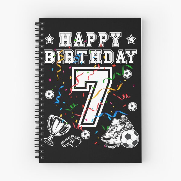 Item preview, Fútbol Cumpleaños 7 años Camiseta de fútbol Balón de fútbol designed and sold by Shirt-Designs.