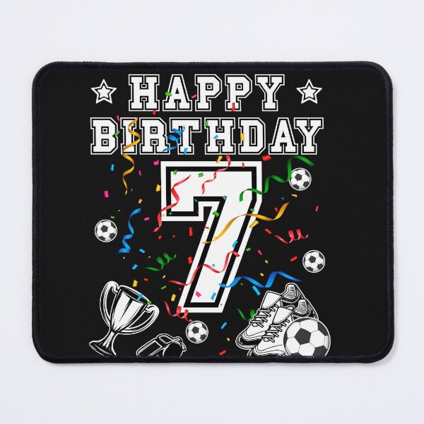Item preview, Soccer Birthday 7 Years Soccer jersey Soccer ball designed and sold by Shirt-Designs.
