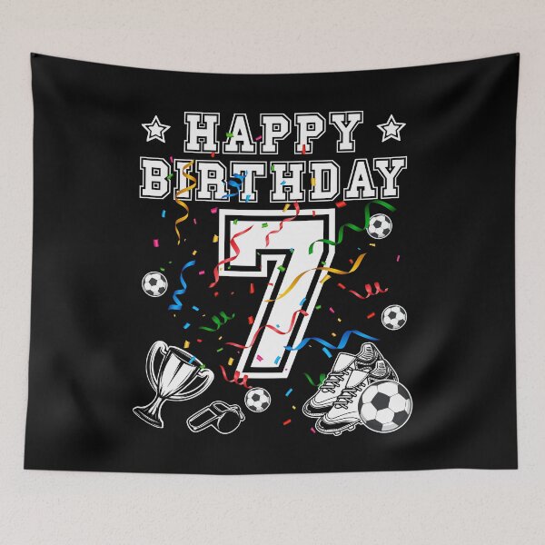 Item preview, Soccer Birthday 7 Years Soccer jersey Soccer ball designed and sold by Shirt-Designs.