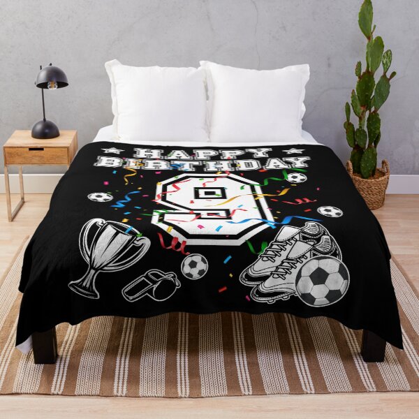 Item preview, Soccer Birthday 9 Years Soccer jersey Soccer ball designed and sold by Shirt-Designs.