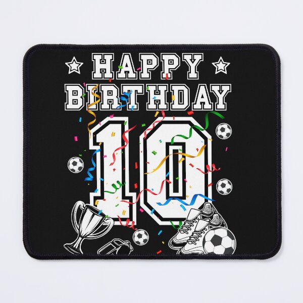 Item preview, Soccer Birthday 10 Years Soccer jersey Soccer ball designed and sold by Shirt-Designs.