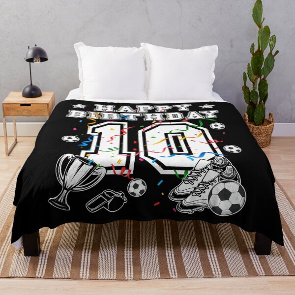 Item preview, Soccer Birthday 10 Years Soccer jersey Soccer ball designed and sold by Shirt-Designs.