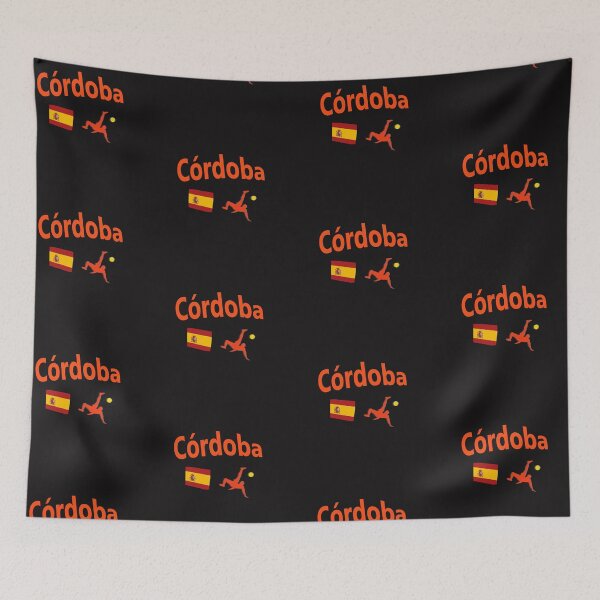 Item preview, Córdoba, Spain Soccer abstract design  designed and sold by lobodelnoir.