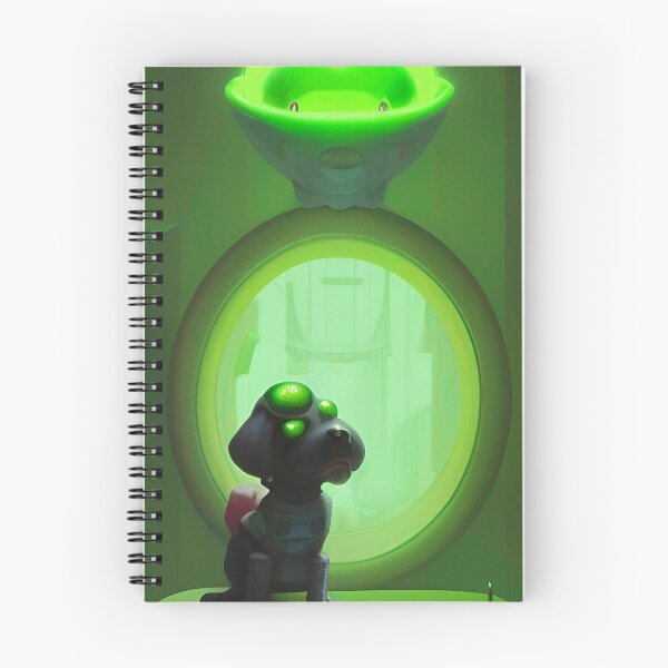 Item preview, Funny alien art. Vibrant neon alien dog. designed and sold by Neo-Expression.