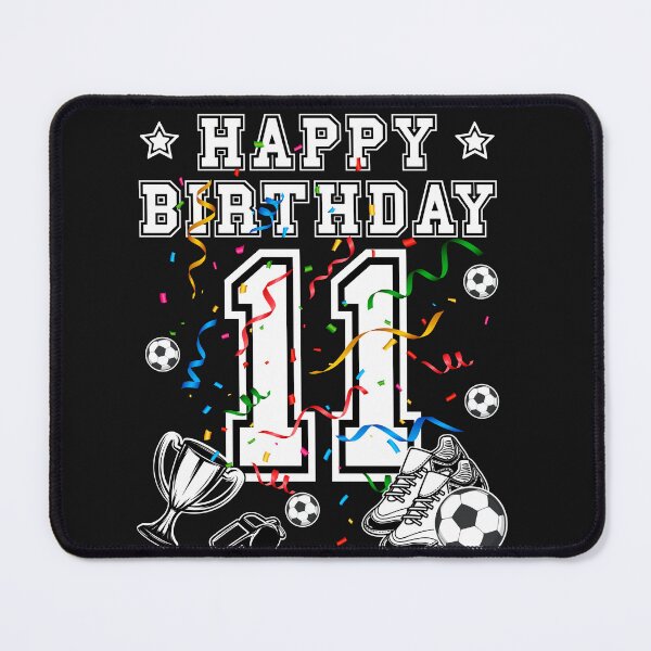 Item preview, Soccer Birthday 11 Years Soccer jersey Soccer ball designed and sold by Shirt-Designs.
