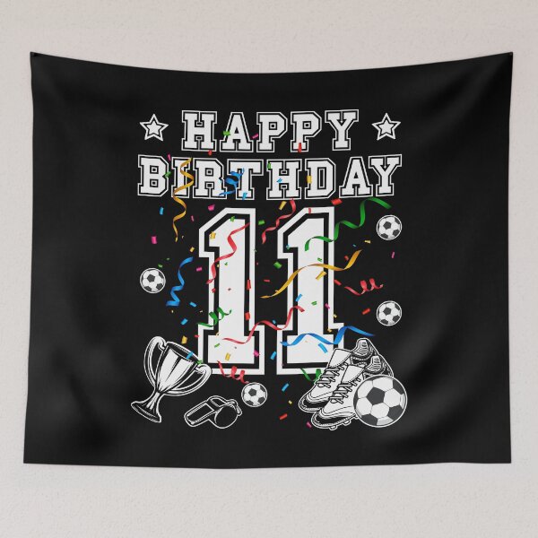 Item preview, Soccer Birthday 11 Years Soccer jersey Soccer ball designed and sold by Shirt-Designs.