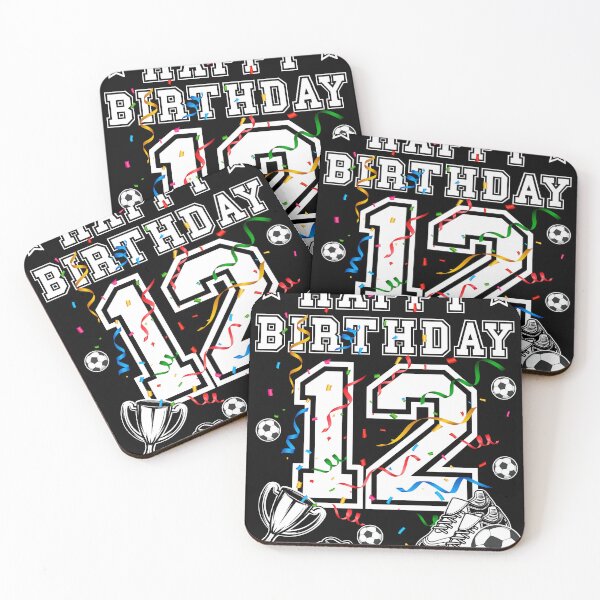 Item preview, Soccer Birthday 12 Years Soccer jersey Soccer ball designed and sold by Shirt-Designs.