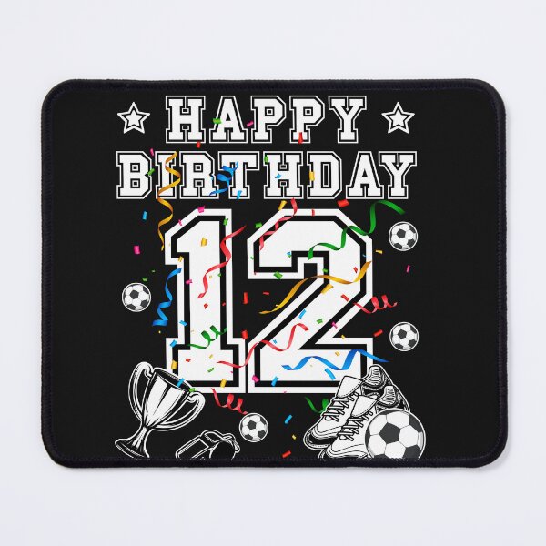 Item preview, Soccer Birthday 12 Years Soccer jersey Soccer ball designed and sold by Shirt-Designs.