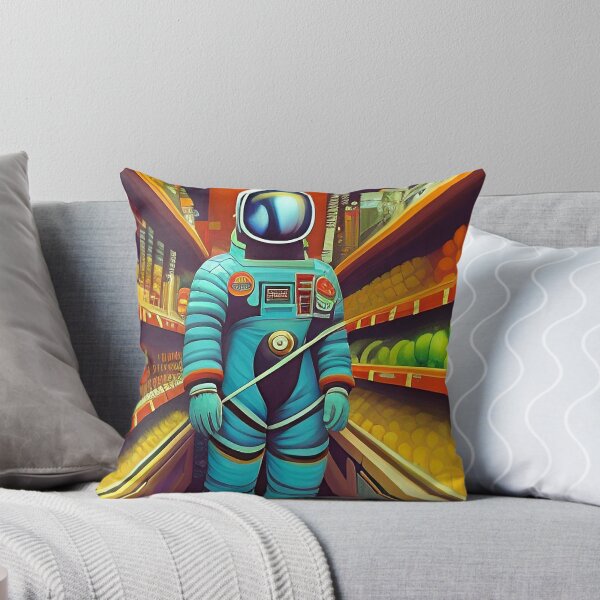 Item preview, Astronaut in grocery store. Astronaut shopping for groceries designed and sold by Neo-Expression.