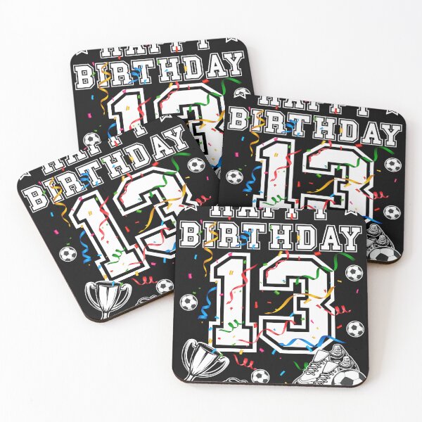 Item preview, Soccer Birthday 13 Years Soccer jersey Soccer ball designed and sold by Shirt-Designs.