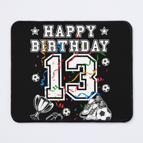Item preview, Soccer Birthday 13 Years Soccer jersey Soccer ball designed and sold by Shirt-Designs.