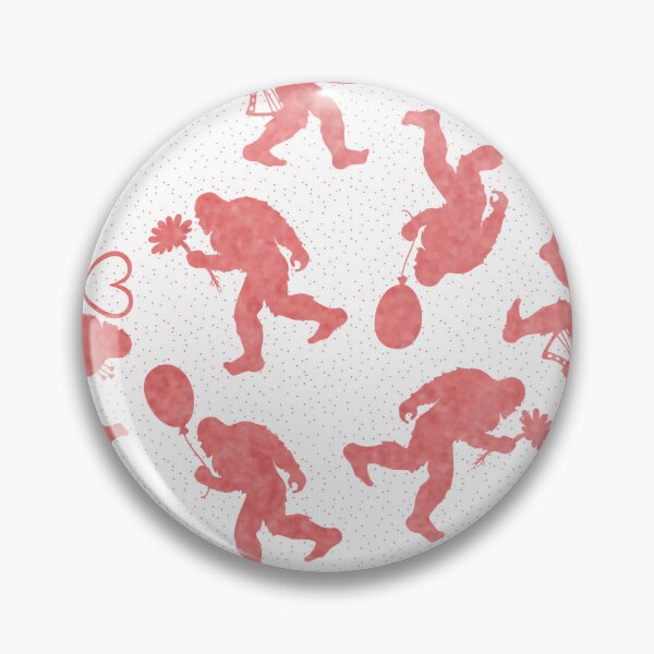 Item preview, Love Core Bigfoot in Red Watercolor | Valentine Sasquatch  designed and sold by Zab Butler Design.