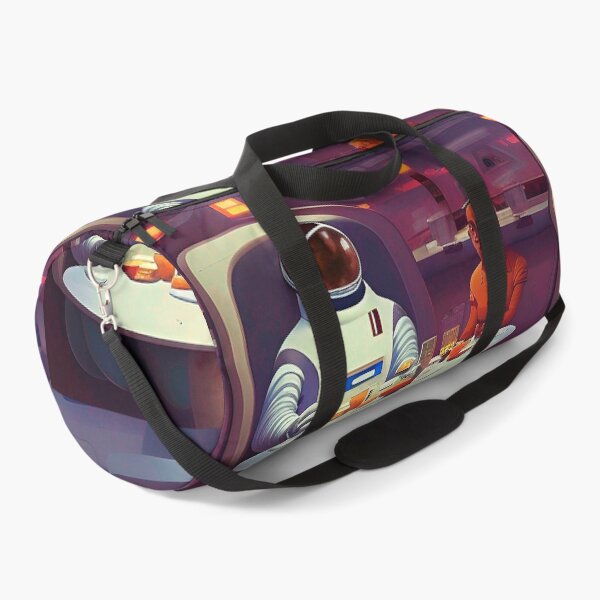 Item preview, Astronaut dining in space restaurant. Vintage style designed and sold by Neo-Expression.