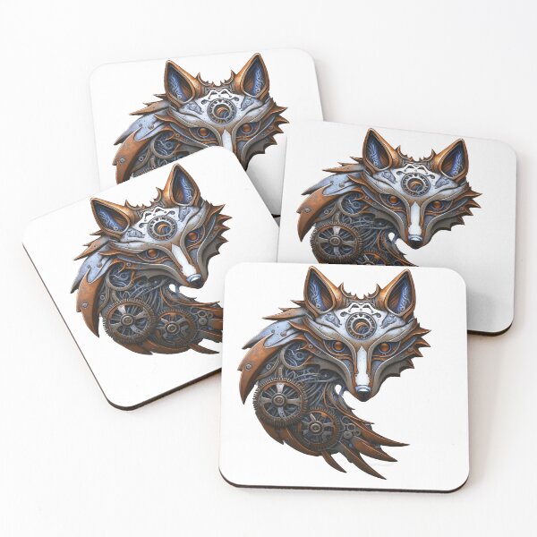 Item preview, Mechanical Fox Logo designed and sold by DreamsGD.