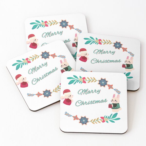 Item preview, Marry Christmas ornament design with rabbit designed and sold by Jk-812.