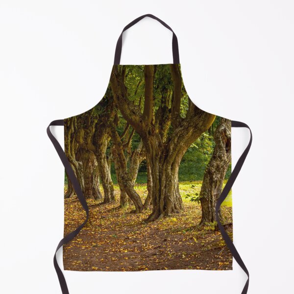 Item preview, Twisted trees growing along the path. autumn climate. designed and sold by HausmannArt.