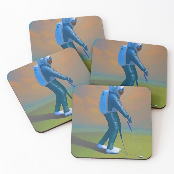 Item preview, Funny golf apparel. Vintage Astronaut playing golf designed and sold by Neo-Expression.