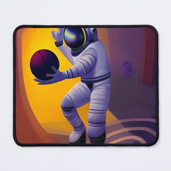 Item preview, Astronaut playing basketball in space designed and sold by Neo-Expression.