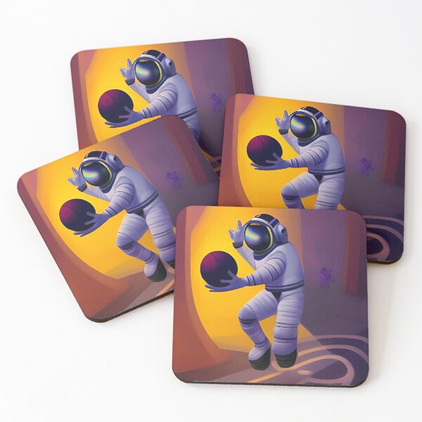 Item preview, Astronaut playing basketball in space designed and sold by Neo-Expression.